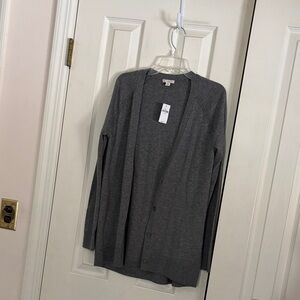 GAP Dark Gray Button-Up Cardigan